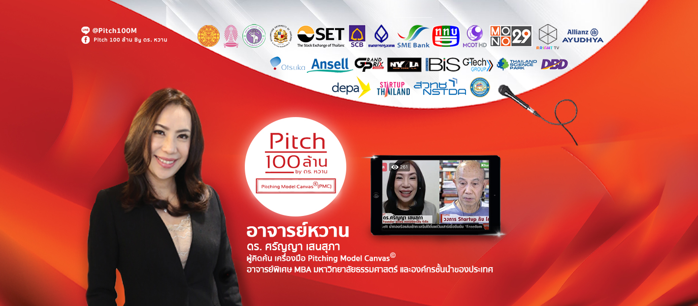 Pitch 100 ล้าน by ดร. หวาน - Pitching Model Canvas